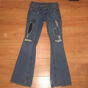 True Religion Low Rise Boot Cut Jeans